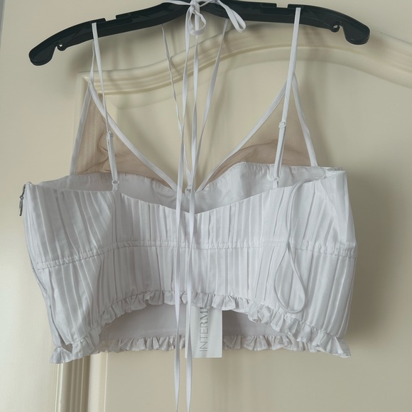 Jonathan Simkhai white corset crop top - NWT - Picture 5 of 5